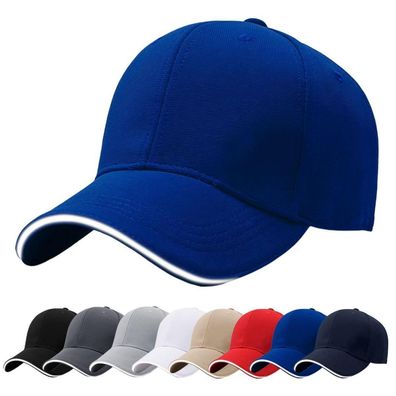 Baynetin Herren Baseballmütze aus 100% Baumwolle, 6 Panels, verstellbar, blau