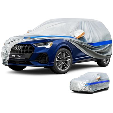 Holthly SUV Autoabdeckung A8 (bis 460 cm) Wasserdicht Atmungsaktiv, UV-Schutz