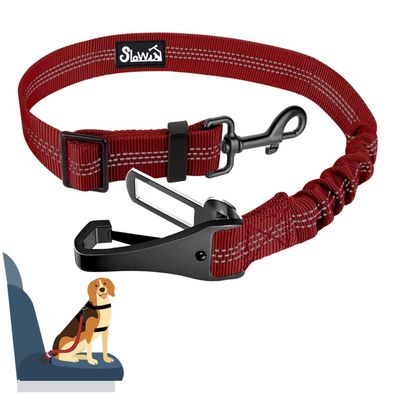 Eyein Hunde Sicherheitsgurt für Auto, verstellbar, 3-in-1 mit elastischer
