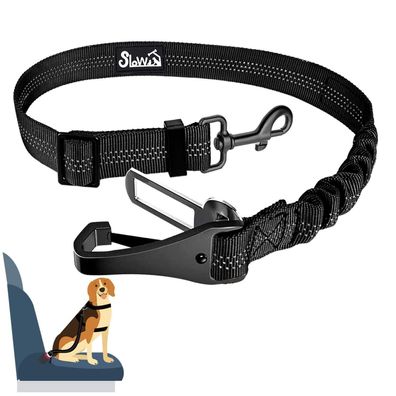 Eyein Hunde Sicherheitsgurt für Auto, verstellbar, elastische Ruckdämpfung