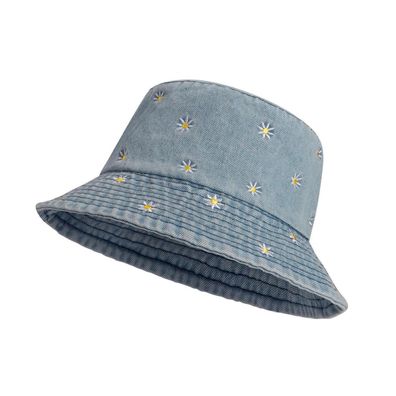 JJDreams Wendbarer Damen Fischerhut aus Baumwolle, faltbar, UV-Schutz