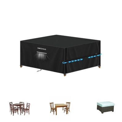 Simphaus Gartentisch Abdeckung 100x80x80cm - Wasserdichte 420D Oxford