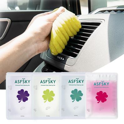 ASFSKY 4 Stück Reinigungsgel für Auto Innenraum, Tastatur und Elektronik