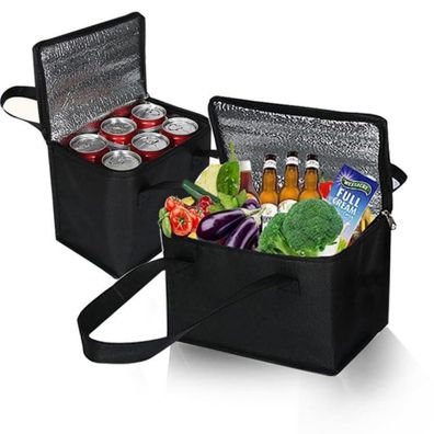 2x DQZSY Faltbare Kühltasche 5L/7L, Thermo Einkaufstasche für Büro, Arbeit