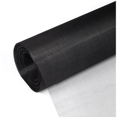 Ruibixing Fliegengitter extra stark 120x250 cm, schwarzes Fiberglas-Ersatznetz