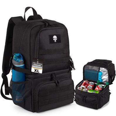 Bunnychic Taktischer Doppelstock-Kühlrucksack für Herren - Großer