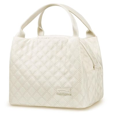 AOSBOS Kühltasche 8,5L Beige - Kompakt und isoliert für Arbeit, Schule und