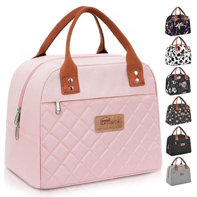 Homespon Lunchtasche Kühltasche für Arbeit, Büro, Picknick - Rosa, Isoliertasche