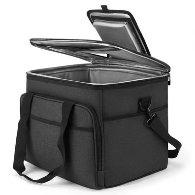 Allcamp Outdoor GEAR 30L Faltbare Isolierte Kühltasche mit 2 Kühlakkus - Schwarz