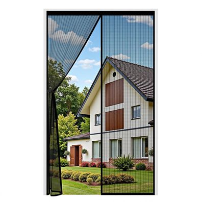 Auxmir Magnet Fliegengitter für Balkontür, 80x210cm, extra starke Magnete, ohne
