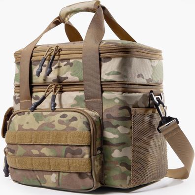 1TG Tactical Isolierte Lunch-Tasche, 18L-26L erweiterbar, auslaufsicher, mit
