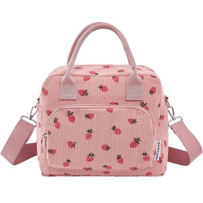 Nanxson Isolierte Kühltasche 12L, Rosa Erdbeere - Wiederverwendbare Lunch-Box