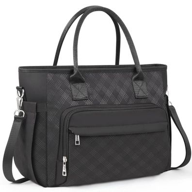 Hshrish Isolierte Lunchtasche für Damen, Schwarz M Schwarz - Perfekt für