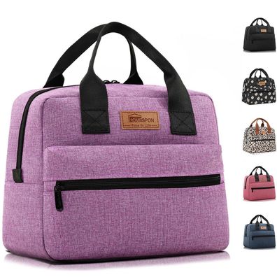 Homespon Isolierte Lunchtasche, große Kapazität, wasserdicht, tragbar für Büro