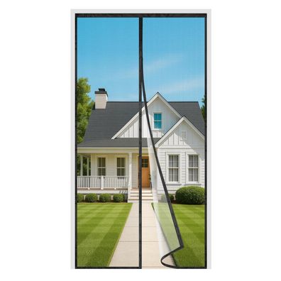 4UMOR Fliegengitter Balkontür Magnetisch 60x180cm - Insektenschutz ohne Bohren