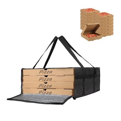 xocome Große Kühltasche Pizzatasche, Faltbar Isoliertasche für Pizza, Thermo