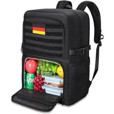 Bertasche Lunch Rucksack, Arbeit Rucksack mit Isoliertem Kühlfach, 17,3 Zoll