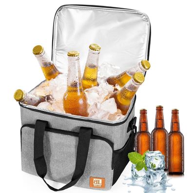 Glanxy Klappbare Kühltasche 27L - Tragbare Isolier- und Picknicktasche für