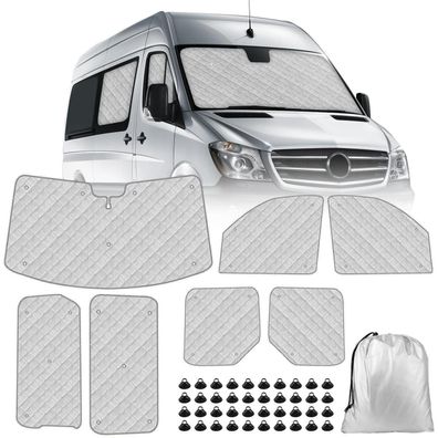 Sonnenschutz Auto Frontscheibe 7-teilig für Mercedes Sprinter 2019-2024
