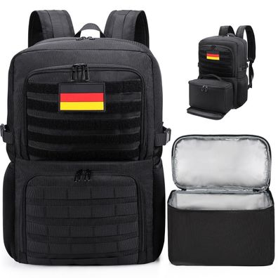 Bertasche 2-IN-1 Rucksack mit Kühltasche für 15,6 Zoll Laptop, Herren, Arbeit
