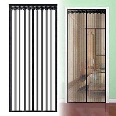 CarPlusStudio Fliegengitter Balkontür Magnetvorhang 80x200cm - Insektenschutz