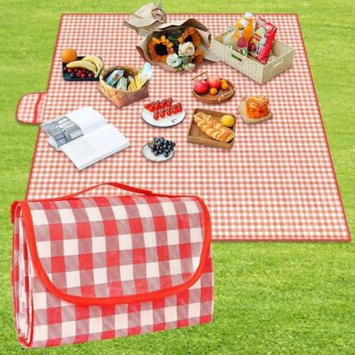AYBUY Picknickdecke 150x200cm, faltbar, wasserdicht, sandfest, mit Tragegriff
