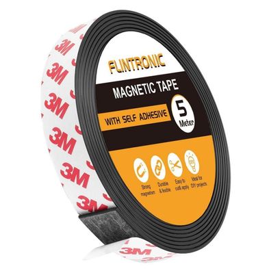 Flintronic Magnetband Selbstklebend 5m - Starker Halt für Fliegengitter