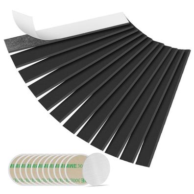 Flintronic 12x Magnetband Selbstklebend, 150x25x2mm, Starker Kleber für