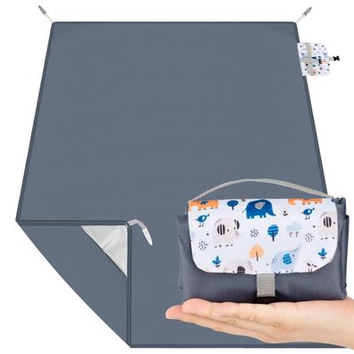 Kiiwah Picknickdecke Outdoor 200 x 150 cm, Faltbar, Wasserdicht, Leicht