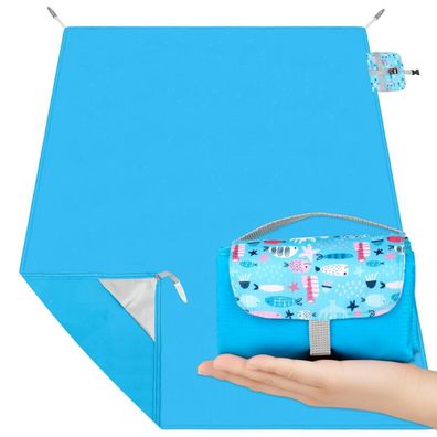 Kiiwah Picknickdecke Outdoor 200 x 150 cm, faltbar, wasserdicht, leicht und