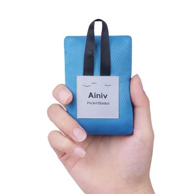 Ainiv Mini Picknickdecke, ultraleicht & tragbar, sandabweisend, für Strand