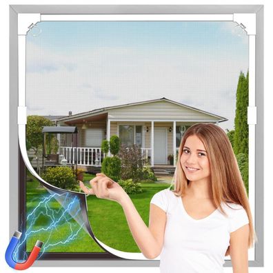 OWYR Magnetisches Fenster-Moskitonetz, DIY-Fliegengitter aus Glasfaser-Mesh