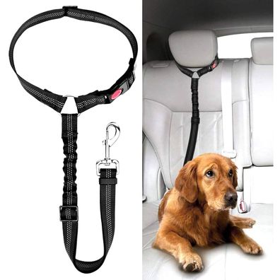 Verstellbarer Hunde-Sicherheitsgurt für das Auto mit elastischer Stoßdämpfung