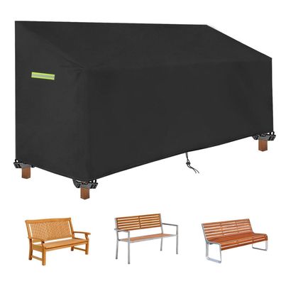 Gartenbank Abdeckung für 2-Sitzer, 135x67x65/91cm, 420D Oxford Schutzhülle