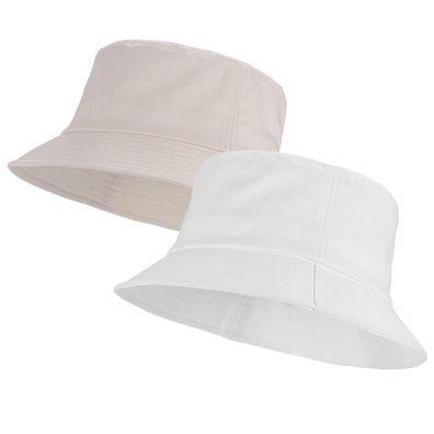 Umeepar Fischerhut aus 100% Baumwolle für Damen und Herren, Einheitsgröße, Weiß