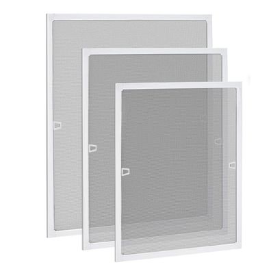 XMTECH Fliegengitter Fenster Insektenschutz 80x100cm - Aluminium Rahmen ohne