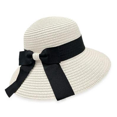 Fuipvgi Damen Sonnenhut, Strohhut Sommer UV-Schutz Strandhut Faltbar mit