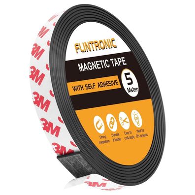 Flintronic Magnetband Selbstklebend 5M - Starker Halt für Fliegengitter