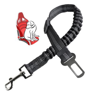 Xiaojing0 Hundesicherheitsgurt für Auto, Anschnallgurt für Hunde, Schwarz, 80cm