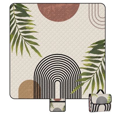 Jopee Picknickdecke Wasserdicht 200x200cm Bohemian - Groß, Sandfrei, Tragbar