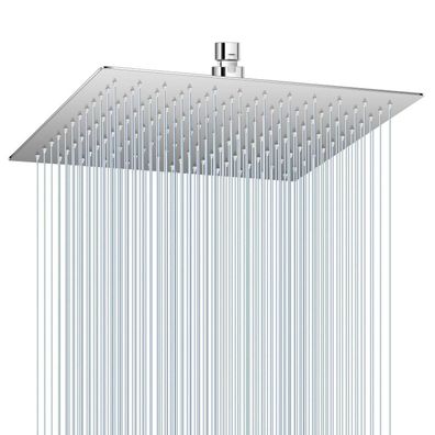 KINLIV 30CM Regendusche, 304 Edelstahl, Poliertes Chrom, 144 Anti-Kalk-Düsen