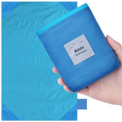 Ainiv Mini Picknickdecke, ultraleicht, sandabweisend, wasserdicht, 140 x 180
