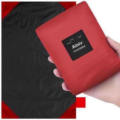 Ainiv Mini Picknickdecke 200x210cm, Ultraleicht tragbare Stranddecke