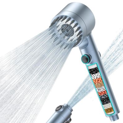 MEKO Duschkopf mit 15-Schicht-Filter, Hochdruck-Handbrause mit 1,5M Schlauch