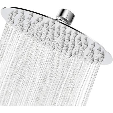 Xixitaihao Regendusche 20cm Edelstahl, Brausekopf Quadratisch Chrom Rund 8 Zoll