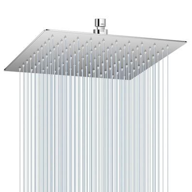 KINLIV 25CM Regendusche Duschkopf, Poliertes Chrom, 304 Edelstahl, 121