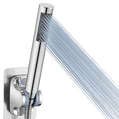 Voolan Handbrause Komplett aus Metall, Hochdruck-Duschkopf aus Chrom, Hoher