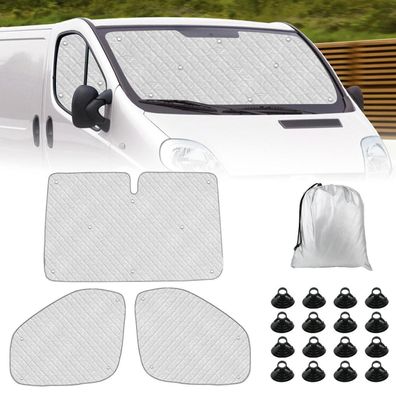 3-teiliges Wohnmobil Sonnenschutz Set für Renault Trafic & Opel Vivaro