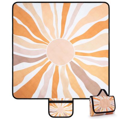 Jopee Outdoor Picknickdecke 200x200cm, wasserdicht & faltbar, für 4-6 Personen