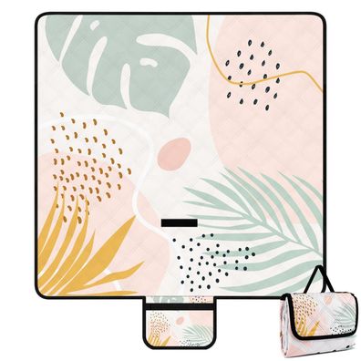 Jopee Picknickdecke Sandfrei 200x200cm Wasserdicht & Tragbar für 4-6 Personen